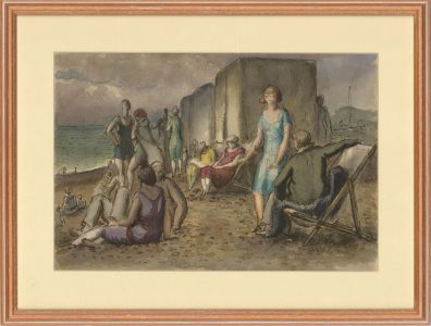 Harold Hope Read (1881-1959) - Framed Watercolour, British Beach Scene