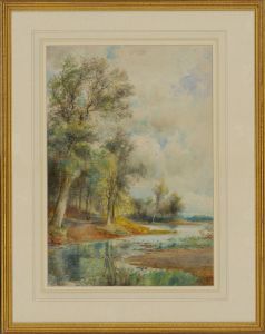 Arthur Willett (1857-1918) - Framed Late 19C Watercolour, Splash Lane Isfield