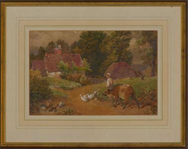 Manner of Myles Birket Foster - Late 19th Century Watercolour, Pastoral Scene