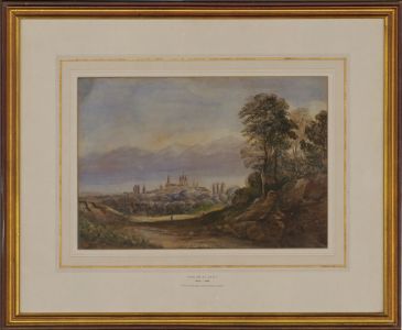 Attrib. David Cox Jnr. A.R.W.S (1809-1885) - Watercolour, View of Lausanne