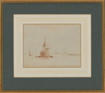 Albert Ernest Markes (c.1865-1901) - Framed 19th Century Watercolour, Low Tide