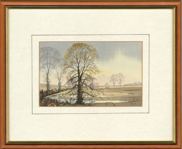 K.C. Day - A Pair of 20th Century Pen and Ink Drawing, Autumnal Landscapes