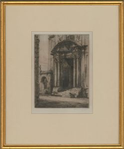 Albany E. Howarth ARE (1872-1936) - Signed Etching, The Old Ashmolean