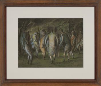 Harold Hope Read (1881-1959) - Signed & Framed 1925 Watercolour, Ladies Dancing