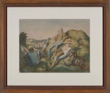 Harold Hope Read (1881-1959) - Signed & Framed 1923 Watercolour, Society Day Out