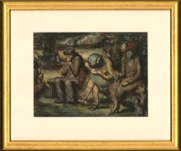 Harold Hope Read (1881-1959) - Signed and Framed 1923 Watercolour, The Park