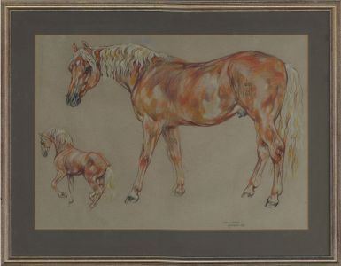 Leslie Benenson (1941-2018) - Signed & Framed 1991 Pastel, Saleroso Catalan