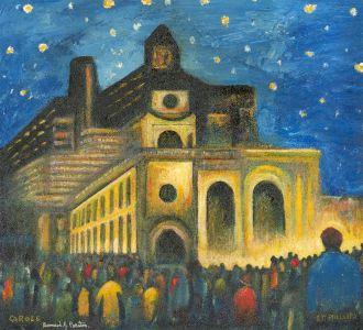 Bernard Preston - Signed & Framed Mid 20th Century Acrylic, Carols, St Phillips