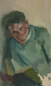 John Cherrington (1931-2015) - 20th Century Oil, Seated Gentleman