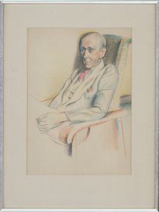 Contemporary Coloured Pencil - Portrait of a Seated Gentleman