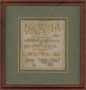 Jane Bigg - 1887 Embroidery, Needlework Practice