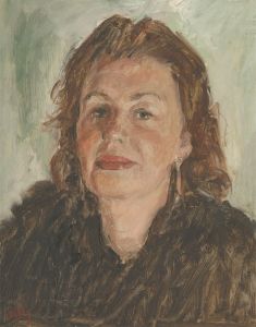 Ronald Olley (b.1923) - Signed c. 2000 Oil, Portrait of a Lady
