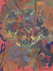 John Cherrington (1931-2015) - 1987 Oil, Abstract Drama