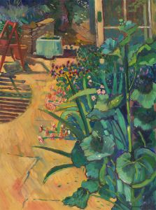 John Cherrington (1931-2015) - 1979 Oil, Leafy Back Garden