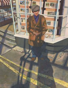John Cherrington (1931-2015) - 1990 Oil, Portrait of a Gentleman in a Hat