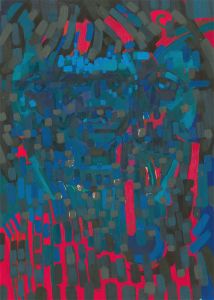 John Cherrington (1931-2015) - 1983 Oil, Surrealist Abstract Portrait