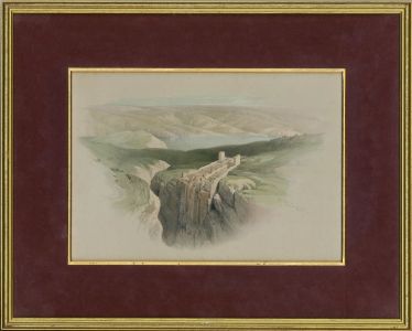 After David Roberts RA (1796-1864) - 1839 Lithograph, The Dead Sea, Moab