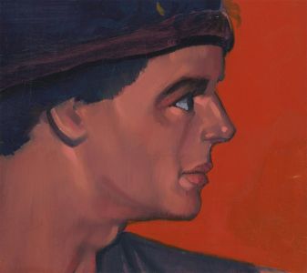John Cherrington (1931-2015) - 20th Century Acrylic, Side Profile of a Male