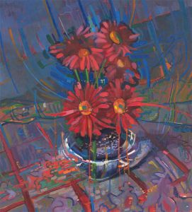John Cherrington (1931-2015) - Signed 1988 Oil, Abstract Still Life