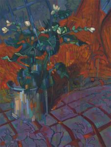 John Cherrington (1931-2015) - Signed 1988 Oil, Vivid Abstract Still Life