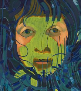 John Cherrington (1931-2015) - Signed 1983 Oil, Surrealist Portrait Study