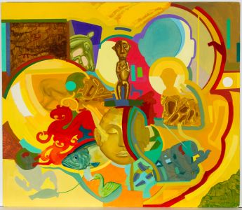 John Cherrington (1931-2015) - 2011 Acrylic, Abstract Icons II