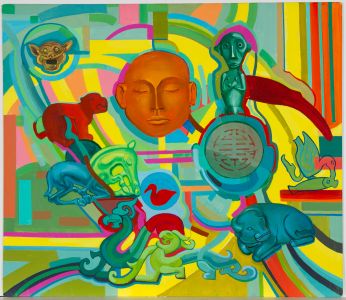 John Cherrington (1931-2015) - 20th Century Acrylic, Abstract Symbols I