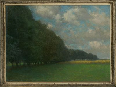Viktor Unger (1873-1938) - Signed & Framed 1915 Pastel, Summer Landscape