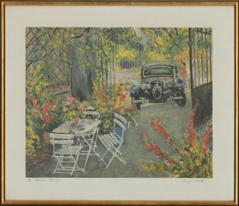 François Federle - Signed & Framed Contemporary Digital Print, The Summer Garden