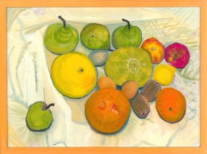 June Walsh (b.1930) - Framed 1996 Acrylic, The Raffle Prize
