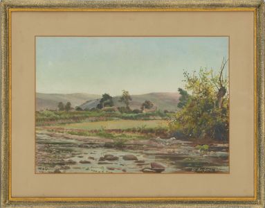 Alfred Harford RWA (1848-1915) - 1886 Oil, Mountain Stream, North Wales
