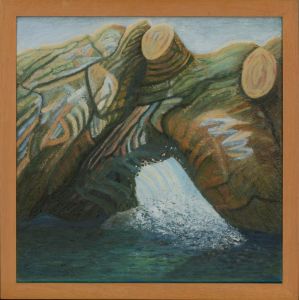 June Walsh (b.1930) - Framed 2000 Oil, Undermining