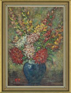Henry E. Foster (1921-2010) - 1991 Acrylic, The Blue Bowl