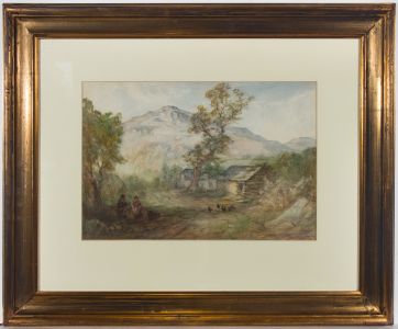 Henry Martin Pope (1843-1908) - Fine Late 19th Century Watercolour, Farmyard