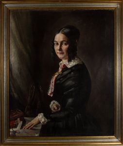 Fine Late 19th Century Oil - Engagement Portrait of a Lady