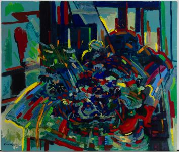 John Cherrington (1931-2015) - 1983 Oil, Abstract Flowers III