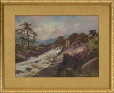 Alfred Harford RWA (1848-1915) - c.1895 Oil, Nr. Aberglaslyn, North Wales