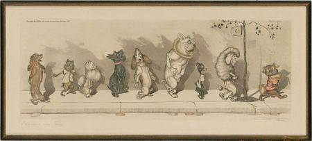 Boris O'Klein (1893-1985) - A Pair of Mid 20th Century Etchings, Dirty Dogs