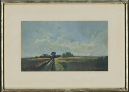 Rachel Neeves - Signed & Framed 20th Century Egg Tempera, Spring Sunshine