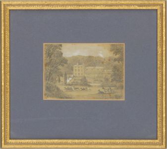 Fine 1849 Graphite Drawing - Richmond Park, London