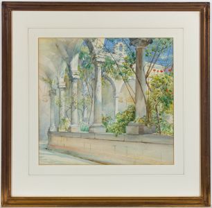 Walter Spencer Stanhope Tyrwhitt (1859-1932) - 19th C Watercolour, Archway Study