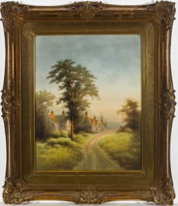 P. Parsons - Mid 19th Century Watercolour, A Rural Village Scene