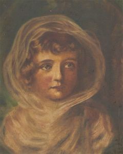 Late 19th Century Oil - Portrait Study of a Young Girl