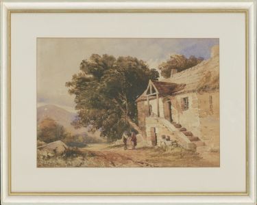 David Hall Mckewan RI (1816-1872) - Mid 19th Century Watercolour, Stone Cottage