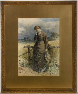 George Clark Stanton ARSA RSA (1832-1894) - Framed Watercolour, The Woeful Woman