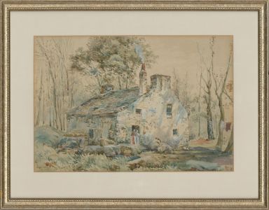 D. Harrison - Signed & Framed 1889 Watercolour, The Cottage, Isle of Man