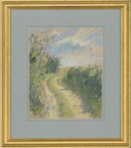 Ian Cryer PPROI (b.1959) - Signed & Framed 2000 Pastel, The Rural Summer Walk