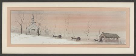 Patricia Buckley Moss (b.1933) - Signed 1995 Lithograph, Even Song at Long Grove