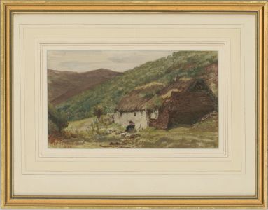 William Fleming Vallance RSA (1827-1904) - 1876 Watercolour, Connemara, Ireland