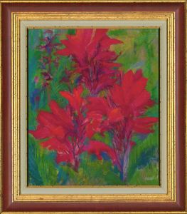 John Ivor Stewart PPPS (1936-2018) - Contemporary Pastel, Cannas: Study One